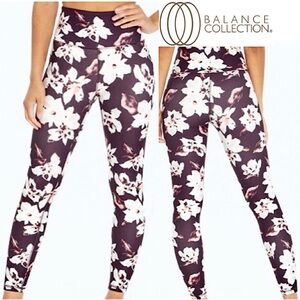 Balance Collection Women's Floral Leggings Size Medium